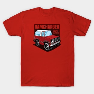 Bright Red Ramcharger - 1974 T-Shirt